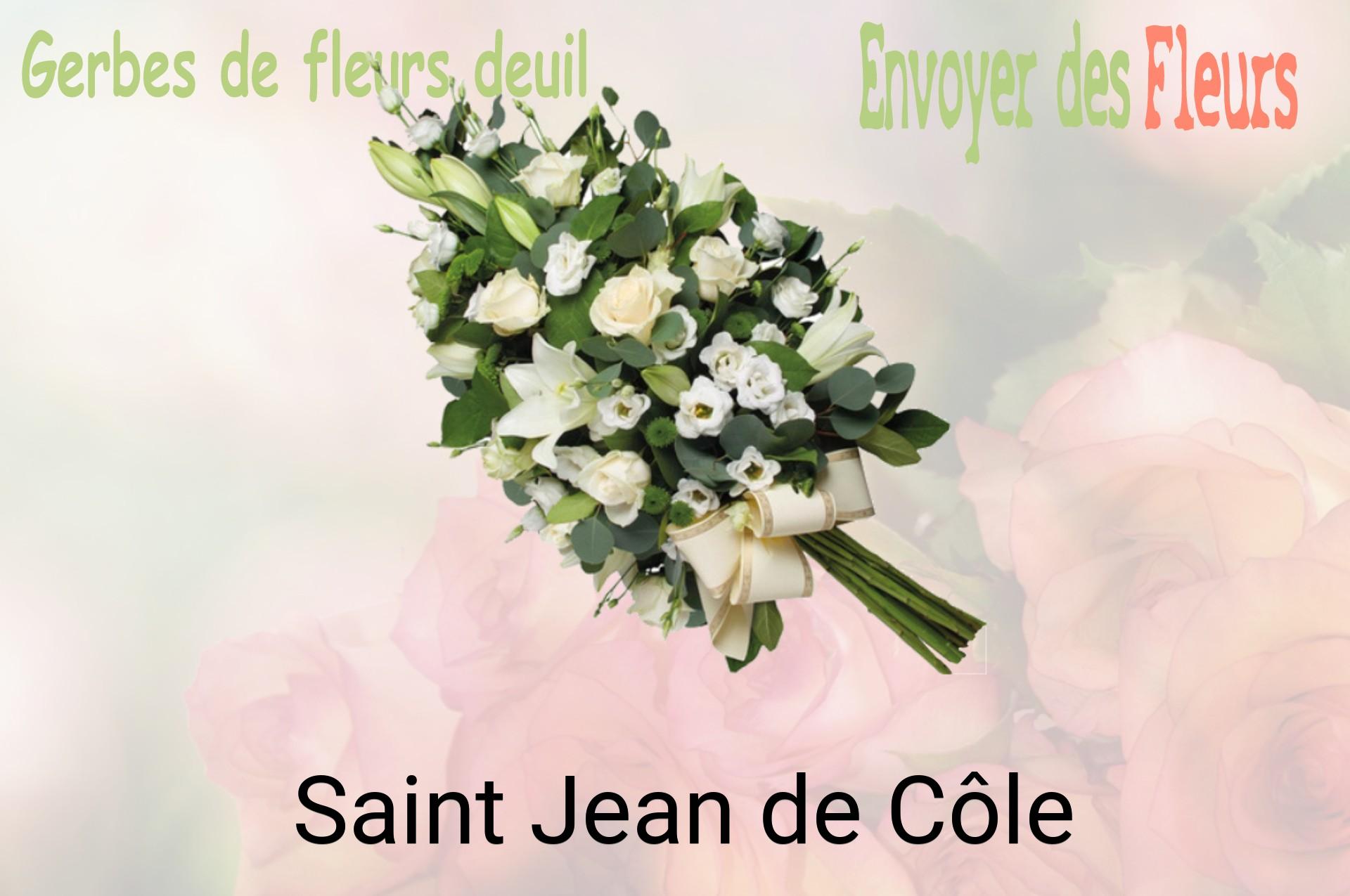 Gerbe de fleurs de deuil livrée à Saint-Jean-de-Côle